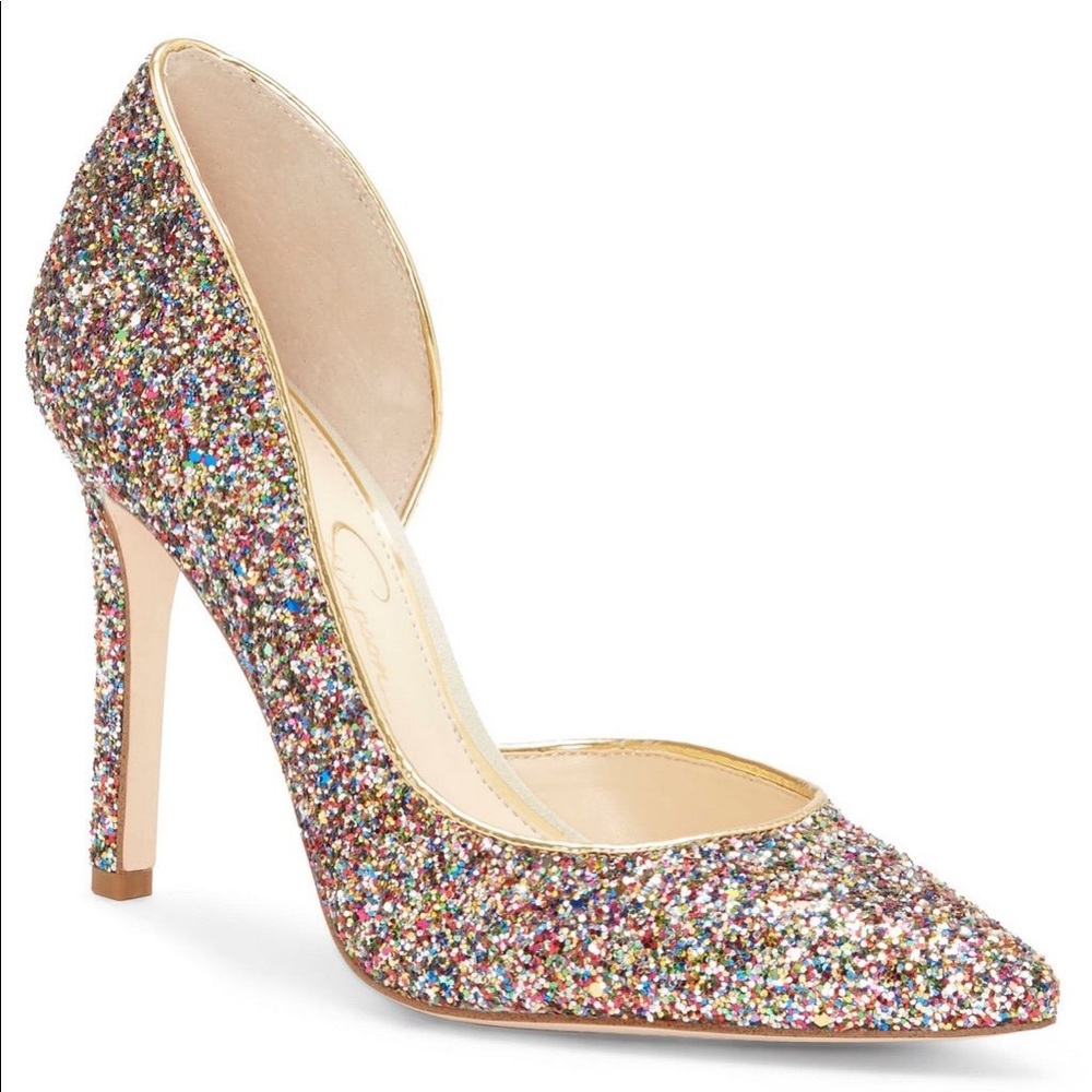 Jessica Simpson Glitter Pumps
